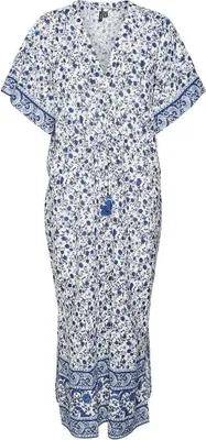 Produktbild von Vero Moda Milan Kurzarm Midi-kleid Mehrfarbig L Damen Mehrfarbig L
