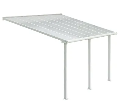 Produktbild von Palram - Canopia Aluminium Terrassenüberdachung Olympia Weiß 295x425x305 cm