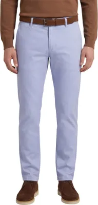 Produktbild von Alberto Rob Slim Fit Hose hellblau Baumwolle einfarbig