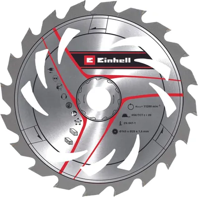 Produktbild von Einhell Handkreissägen-Zubehör Sägebl HM Mit-Dü 165x20 Z20