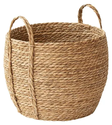Productafbeelding van Rieten Plantenpot Mand met Handvatten