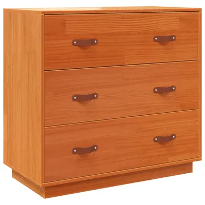Produktbild von Sideboard Wachsbraun 80x40x75 cm Massivholz Kiefer