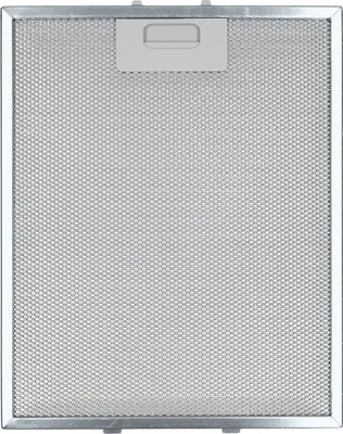 A metal mesh filter for a range hood, shown from the front.