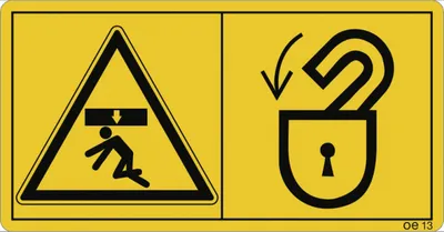 Produktbild von Dreifke® Aufkleber - Der Aufenthalt im Gefahrenbereich ist .., Folie, 168x88 ...