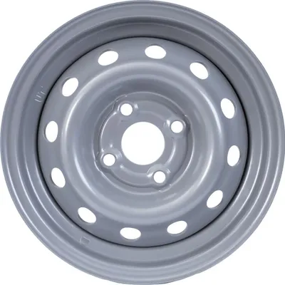 A single car wheel rim shown from the front on a white background.
