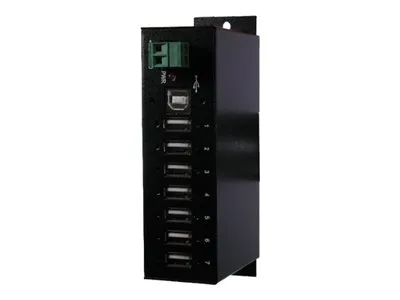 Zdjęcie produktu dla Koncentrator EXSYS USB 2.0 do zastosowań przemysłowych 7 portów z