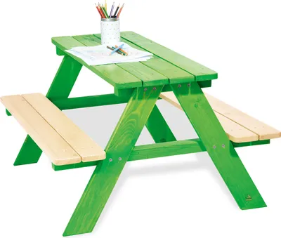 Zdjęcie produktu dla Pinolino Kinderträume 201623, Zielony, Drewno, Drewno, Kształt prostokątny, 4 x noga, Rumunia, 1 szt.