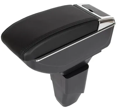 Immagine prodotto di Bracciolo centrale in pelle, nero, completo per Peugeot 206, dal 1998 al 2012