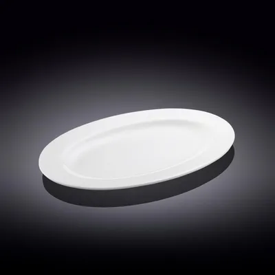 Image de Assiette Wilmax en porcelaine, 26 cm, blanche WL-992024/A