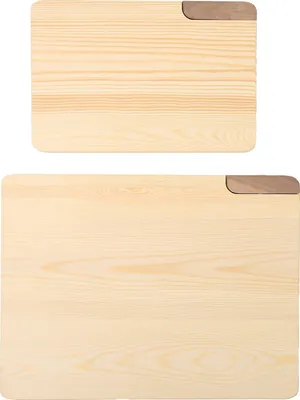 Produktbild von 2Pcs Cutting Board Home Kitchen Wooden Chopping Boards for Vegetable Fruit Meat Bread Cutting