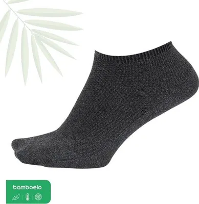 Immagine prodotto di Calzini da ginnastica in bambù unisex, 80% fibre di bambù, taglia 43-46, antracite