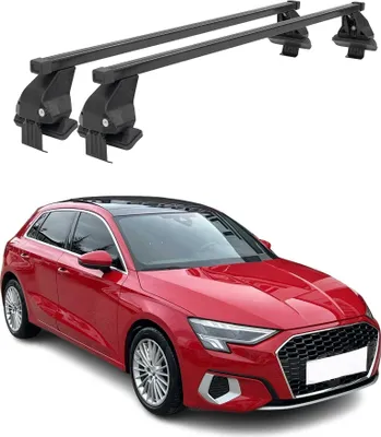 Image de Barres de toit transversales Menabo pour Audi A3 8YA Sportback 2020-2025 Noir 2x