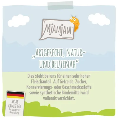 Produktbild von MjAMjAM Premium Katzen Nassfutter Insekt & Kalb 12x125g Getreidefrei Protein
