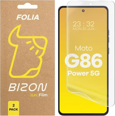 Produktbild von Bizon Glasfolie Sonne Motorola Moto G86 Power 5G [2 PACK]