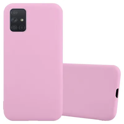 Produktbild von Cadorabo Hülle für Samsung Galaxy A51 4G / M40s Schutzhülle in Rosa Handyhülle TPU Silikon Etui Case Cover