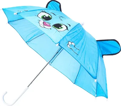 Produktbild von Aga Kinderschirm, Regenschirm, 50 cm Blau, Klappschirm mit Automatik-Öffnung, Stockschirm