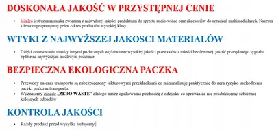 Obrázek produktu pro Vitalco HDKP05, prodlužovací kabel HDMI, 1,5 m, pozlacené konektory, s filtrem