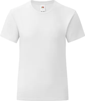 Produktbild von Fruit of the Loom - "Iconic" T-Shirt für Mädchen RW9132 (164-170) (Weiß)