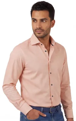 Produktbild von Overhemd Ledub Modern Fit roze geprint