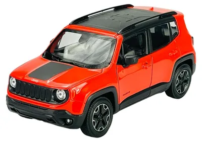 Produktbild von Welly Jeep Renegade Trailhawk Orange 1:24 Die Cast Metall Modell Neu im Kasten 24071