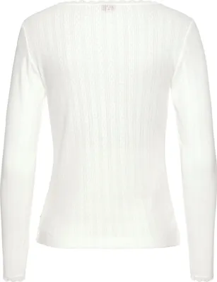 Produktbild von s.Oliver Pyjamaoberteil ecru Größe 44/46