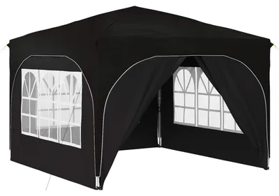 Image de Tente de fête pop-up 290 x 290 x 245 cm Noir