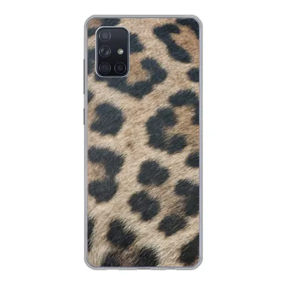 Produktbild von MuchoWow® Handyhülle Schutzhülle Hülle für Samsung Galaxy A71 Leopardenmuster Silikon Softcase Handy Hülle - Kartenbesitzer
