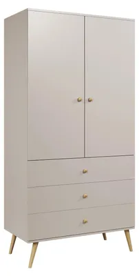 Zdjęcie produktu dla Szafa LEBEL z szufladami 3SZ 100cm kaszmirowa