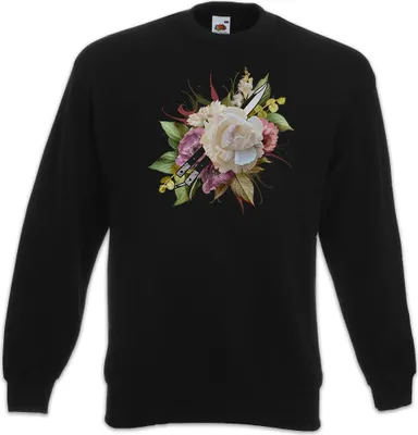 Produktbild von Urban Backwoods Knife And Flowers, Sweatshirt, Farbe: Schwarz, Größe: S