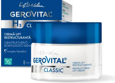 Produktbild von Gerovital Restrukturierende Liftcreme Nachtpflege, Anti-Falten-Nachtcreme 50 ML