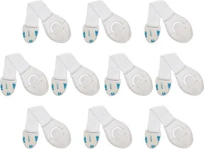 Obrázok produktu pre Bezpečnostný zámok na skrinku - Biela/10ks KP38313