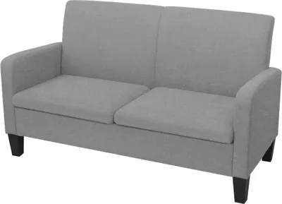 Immagine prodotto di The Living Store Divano a 2 posti 135 x 65 x76 cm grigio chiaro