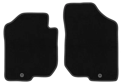 Immagine prodotto di Tappetini anteriori in moquette per Kia Carens III 2006-2010 (monovolume) – 2 pezzi, neri, su misura – Wielganizator BASIC