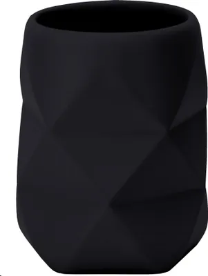Produktbild von Kleine Wolke Zahnputzbecher CRACKLE Schwarz