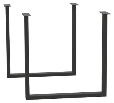 Produktbild von Metallfüße schwarz lackiert  U-Form