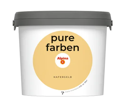 Produktbild von Alpina Pure Farben Wandfarbe hafergelb 2,5 L