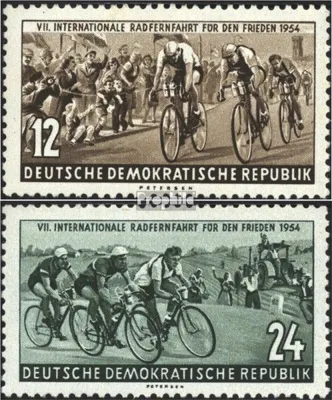 Produktbild von Briefmarken DDR 1954 Mi 426-427 (kompl.Ausg.) gestempelt Internationale Radfernfahrt für den Frieden
