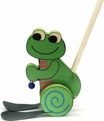 Produktbild von Schiebefrosch aus Holz, ca. 21 cm