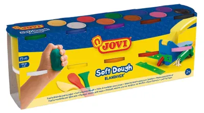 Obrázok produktu pre Jovi Soft Dough Modelling Clay Detská modelovacia hmota 10 x 110 g