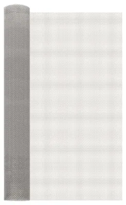 Image de vidaXL Écran en maille 80 x 1000 cm, 6 mailles, acier inoxydable 201, argent