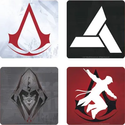 Produktbild von Assassin's Creed - 4er Set Untersetzer - verschiedene Abbildungen