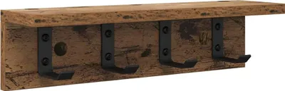Image de vidaXL Table de chevet murale en bois ancien 40 x 10,5 x 10,5 cm