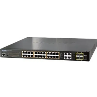 Produktbild von PLANET GS-4210-24PL4C, Managed, L2/L4, Gigabit Ethernet (10/100/1000), Power over Ethernet (PoE), Rack-Einbau, 1U