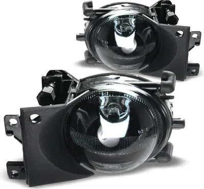 Obrázok produktu pre 2x hmlové svetlá NSW číre sklo BLACK + žiarovky H8 pre BMW radu 5 E39 Facelift