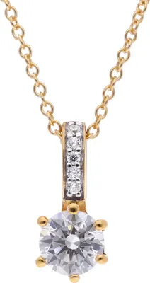 trendor 15161 Damenkette 925 Silber Vergoldet mit Zirkonia 1