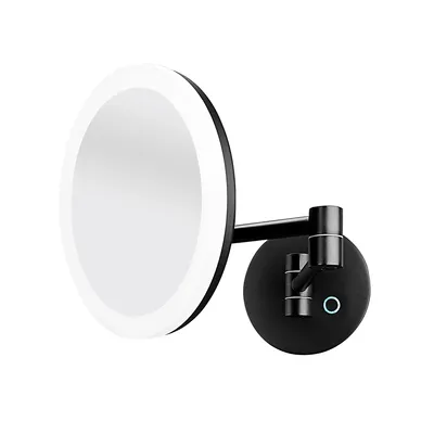 Produktbild von Nimco Spiegel - Kosmetischer Wandspiegel mit LED-Beleuchtung, schwarz ZK 20265-90