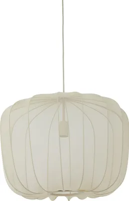 Produktbild von Light & Living - hängeleuchte - Plumeria - beige weiß - textil - Ø 60cm - E27 - 2963527