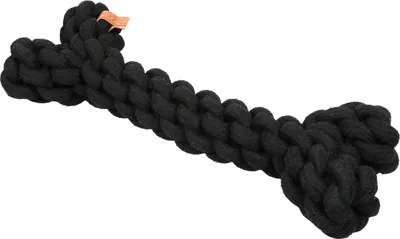Produktbild von D&D Hundespielzeug Dente Knochen Spielseil schwarz, Größe: L