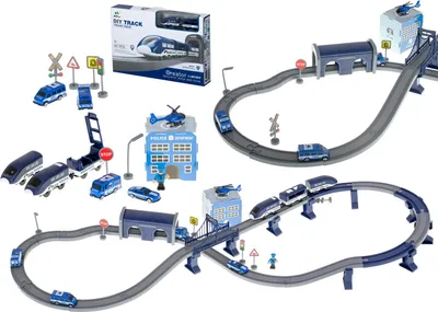 Obrázek produktu pro Elektrický policejní vlak + hodně příslušenství 300cm.