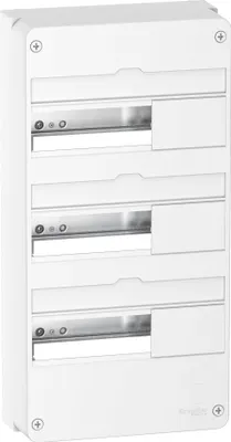 Image de Resi9 - Coffret en saillie Blanc (RAL 9003)- 3 rangées de 13 modules - SCHNEIDER ELECTRIC - R9H13403